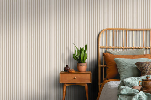 Sanders & Sanders behang geschilderde strepen beige - 50 x 900 cm - 935400