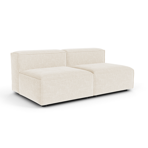 Sia Home - Modulaire bank CUBI - Chenille fluweel - Crème - 180cm
