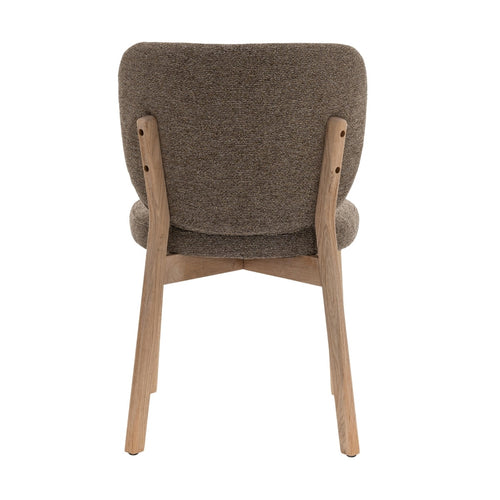 DÉJA Living Eetkamerstoel Nobu - Taupe/Naturel Eiken - Set van 2 - vtwonen shop