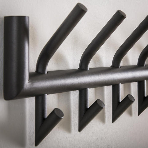 Giga Meubel Kapstok Ronde Buis - Donkergrijs Metaal - 16 Haken - vtwonen shop