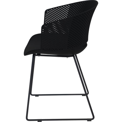 Lesli Living bistrostoel Orly - zwart - 58,5x45,5∕53x79cm - set van 4