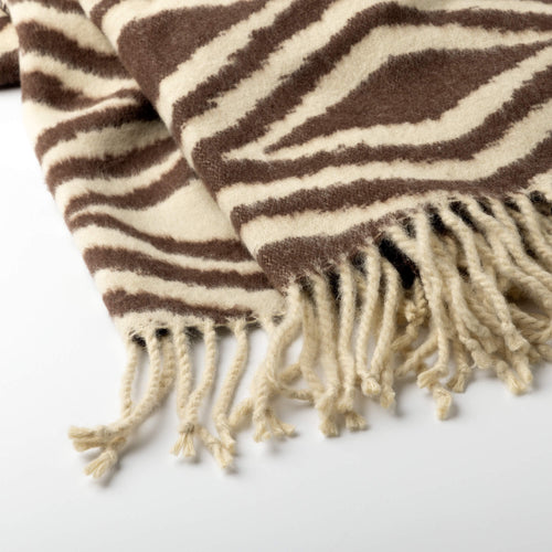 Hoii plaid Amorella - 150x200 cm - Geometrisch - Bruin - vtwonen shop