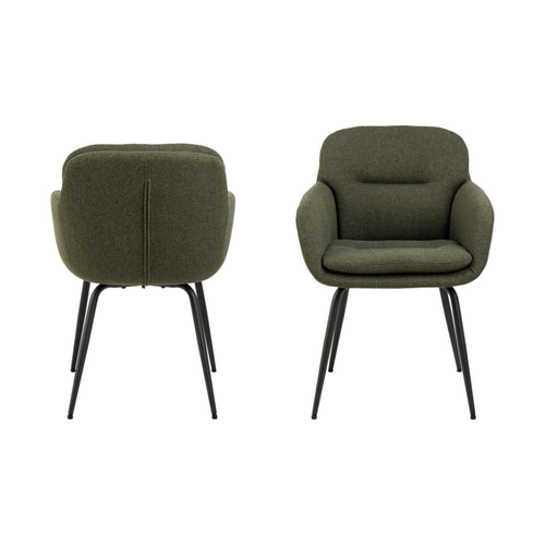 Rebellenclub Eetkamerstoel Nevis - Olijfgroen - vtwonen shop