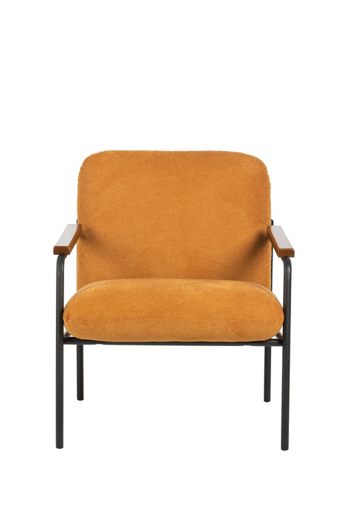 FurniLux Jara Lounge stoel - geel - 68.5x72.5x82 cm - vtwonen shop