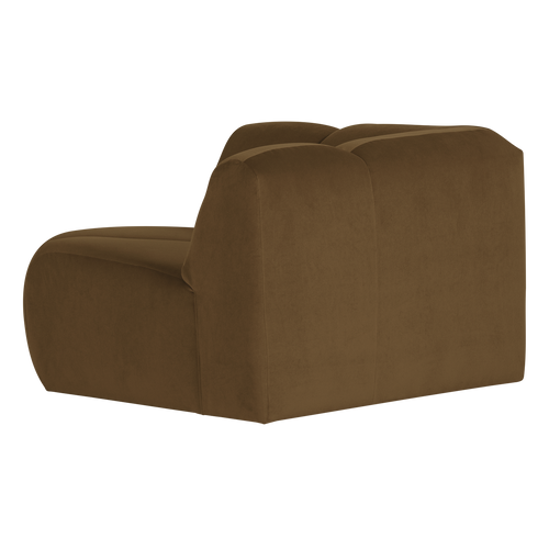 WOOOD hoekelement recht Mojo - Velvet - Honinggeel - 74x105x105