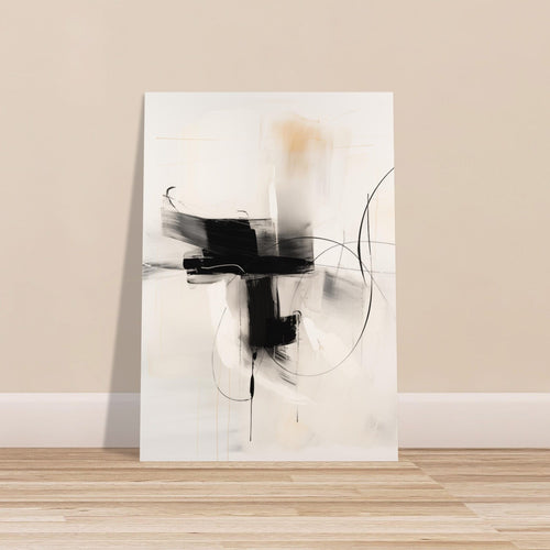 Artfulprints  Abstract - Chique brush 2   poster A4 21x29.7 cm