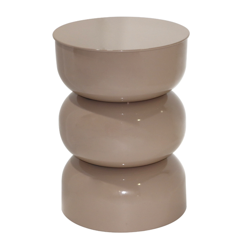 Calicosy - Bijzettafel Metalen ELLA - Beige 36x36x50 cm