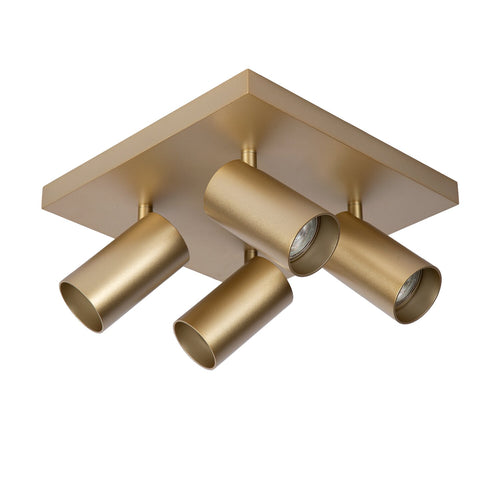 Atmooz plafondlamp Era 4 - goud - Ø 26 x H 12 cm - GU10