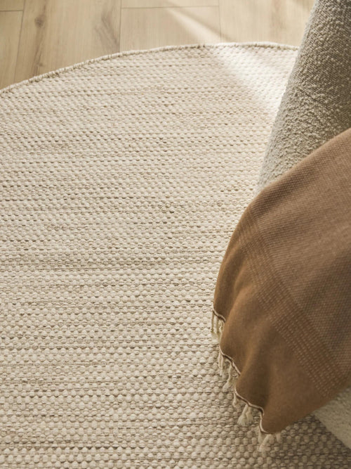 benuta wollen vloerkleed Rocco - crème - 200x300 cm