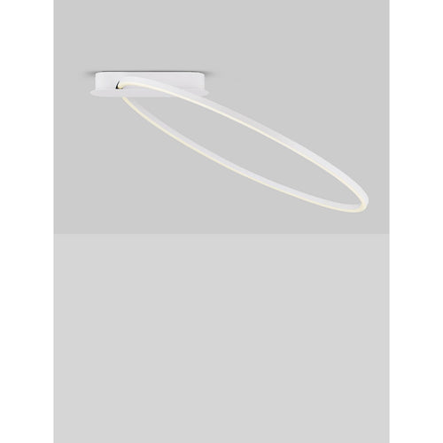 Nova Luce KIKLOS Geïntegreerde LED-plafondlamp, halfverzonken, zandwit, Triac dimbaar, 30W, 1250lm, 3000K