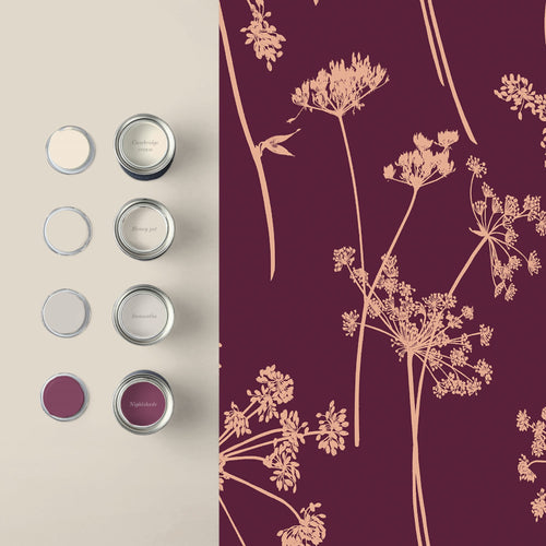 Graham & Brown Vliesbehang - Anthriscus Plum - 10mx53cm - vtwonen shop