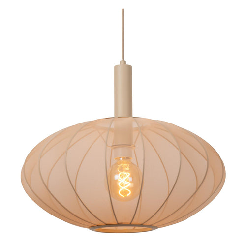 Lucide hanglamp CORINA - 1xE27 - Beige - vtwonen shop