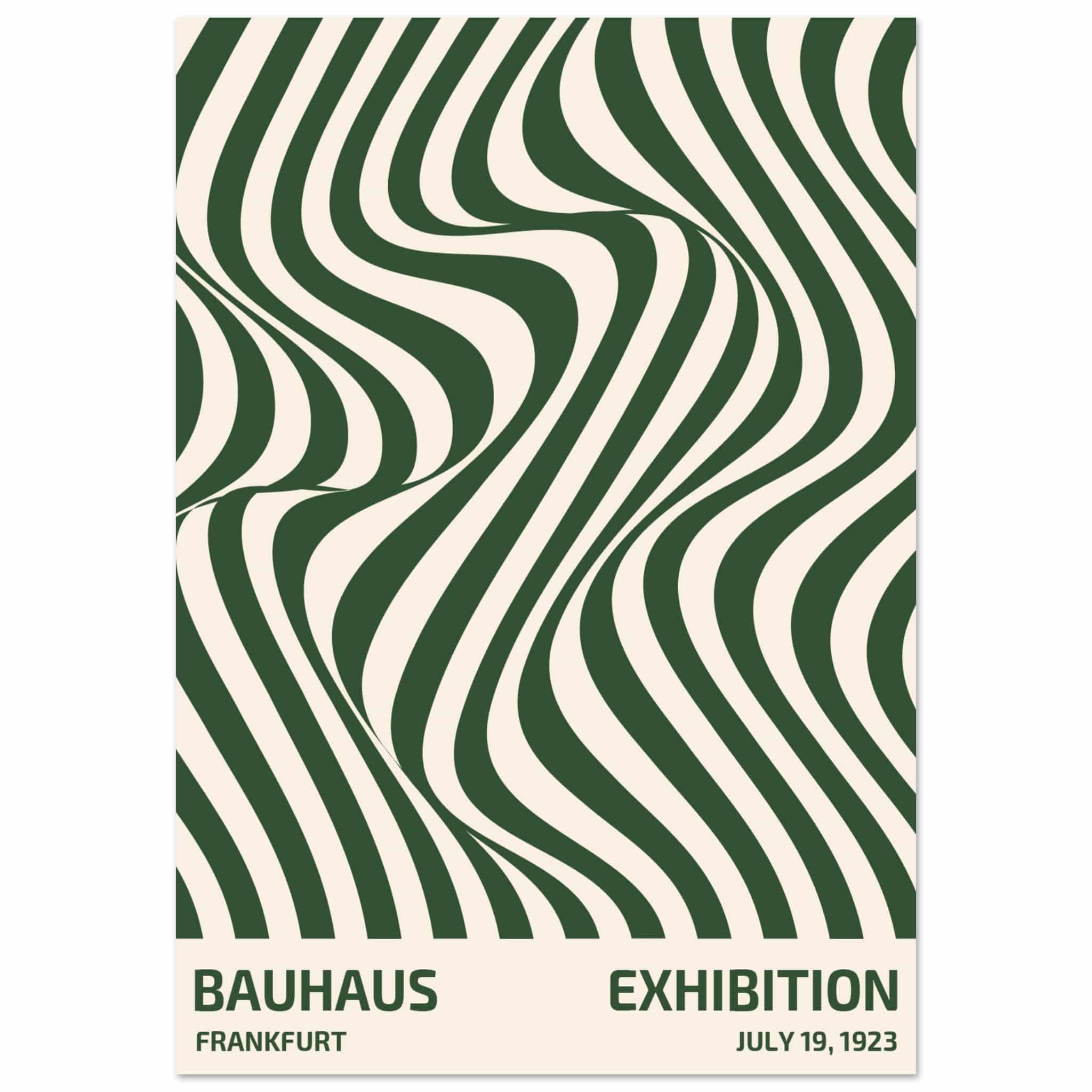 Artfulprints Poster Bauhaus - Exhibition Frankfurt green - 70x100