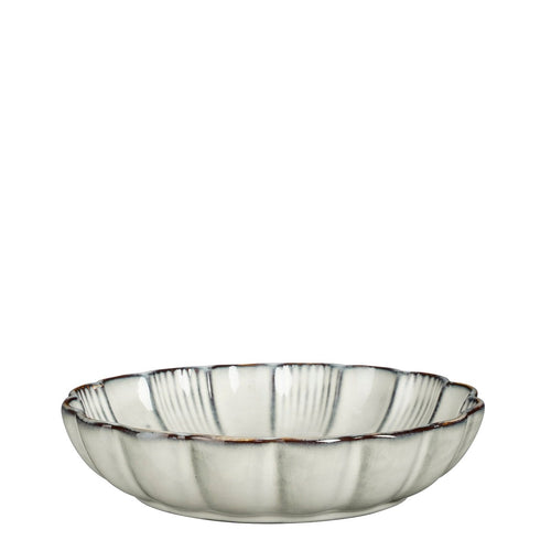Mica Decorations Corfu Schaal - H5 x Ø19 cm - Keramiek - Grijs