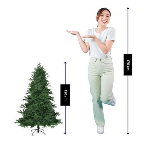 Black Box Trees Brampton Kunststof Kerstboom met PVC en PE Naalden - Kunstboom met Scharnierconstructie en 684 Takken - Kerstversiering voor Binnen -