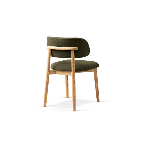 Set van 2 stoelen Evan chenille lichtgroen - 51x49.5x77cm
