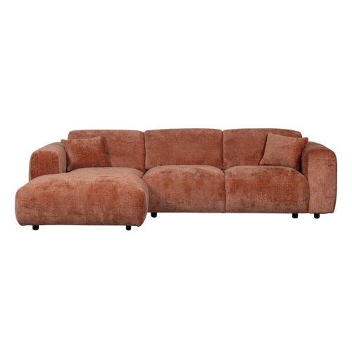 WOOOD chaise longue bank links Cloud - Chenille - Terra - 80x280x165