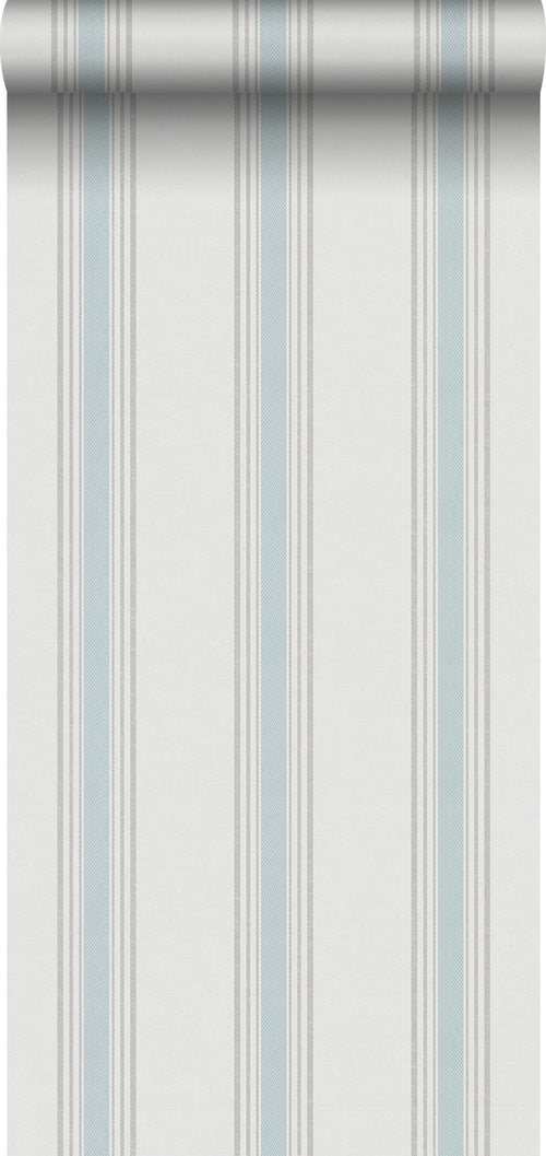 Sanders & Sanders behang strepen lichtblauw en beige - 53 cm x 10 m - 640202 - vtwonen shop