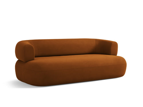 Micadoni Bank Jenny 2-zits, flueel roze - 90x178x73cm