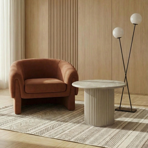 Furnhouse ronde salontafel Easy - Beige - Ø 60 cm