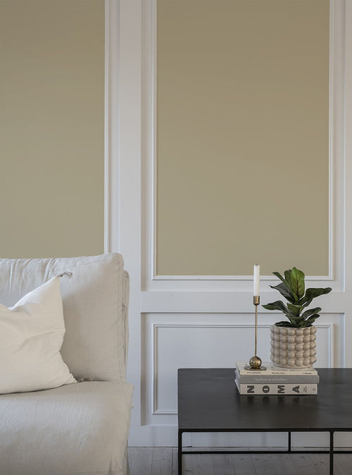 Duro Wallpaper behang effen donker beige - 53 cm x 10.05 m - 662210 - vtwonen shop