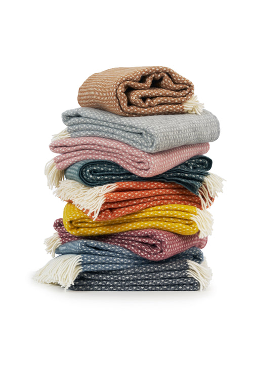 Klippan 100% wollen deken - Knut - nougat - 130x200cm - vtwonen shop