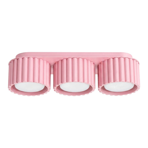 Sollux Lighting Plafondlamp AURA 3 roze Gx53 - 32,5x10x8cm