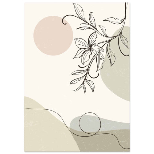 Artfulprints  Boho – Soft botanics   poster A4 21x29.7 cm - vtwonen shop
