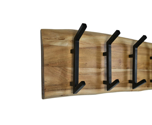 HSM Collection kapstok Acacia -  13  x 26   cm - hout zwart - vtwonen shop