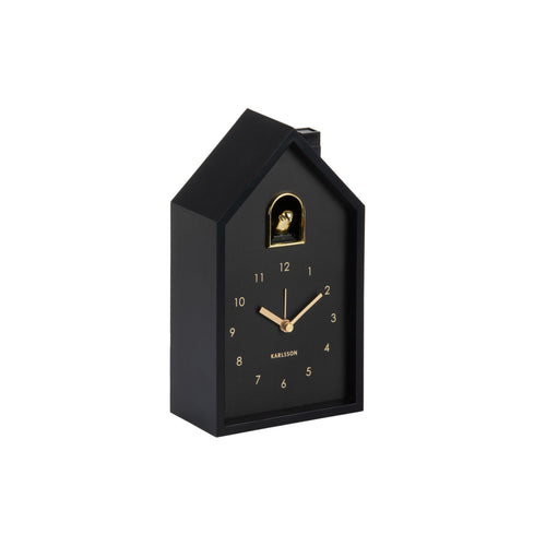 Karlsson wekker Modern Cuckoo Oro - zwart - 15x11.5x20cm - Vaderdag - Vaderdagcadeau - Vaderdag cadeautje voor hem