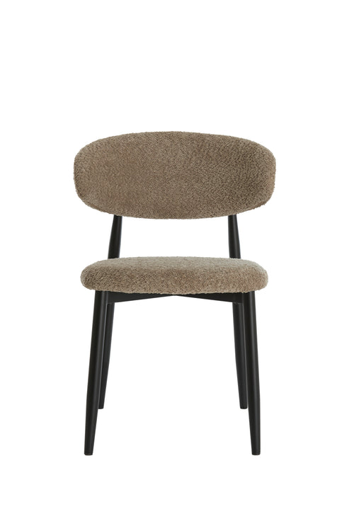 Light & Living eetkamerstoel ENIOLA - 54x52x76cm - bruin - Set van 2