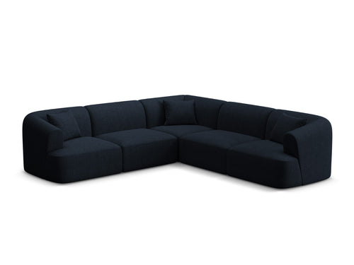 Cosmopolitan Design Symmetrische modulaire hoekbank Campi 6-zits, structurele stof koningsblauw - 255x255x70cm
