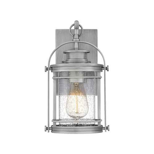 Elstead Quoizel Booker Outdoor Wandlantaarn Industrieel Aluminium, IP44