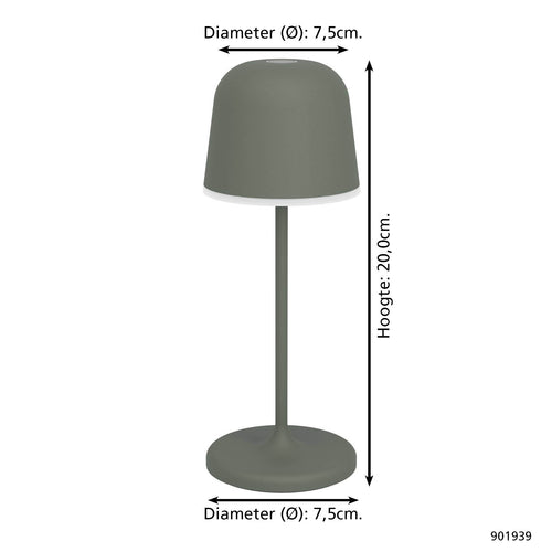 EGLO tafellamp/priklamp Mannera-S - Groen