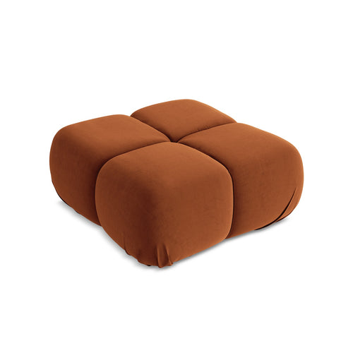 LaMiaSofa Poef Sanremo - velours - terracotta - 95x95x41