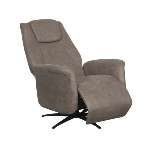 LABEL51 Fauteuil Stockholm Elektrisch - Taupe Stof - Draaibaar - vtwonen shop