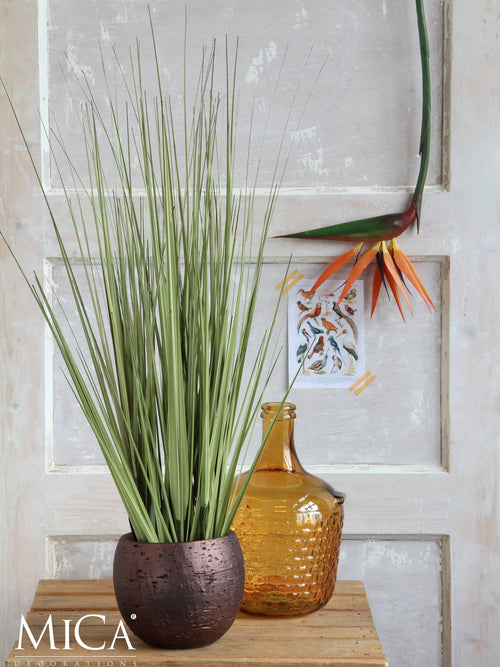Mica Decorations Gras Kunstplant - H92 x Ø35 cm - Groen