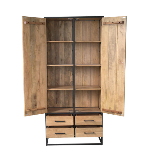 Starfurn kabinet Dakota - bruin - 45x90x200cm