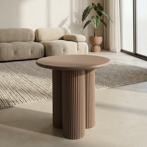 Furnhouse ronde salontafel Flow - Mokkamousse - Ø 50 cm