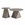 Furnhouse salontafel set Aura - Crème wit - Ø 50/80 cm