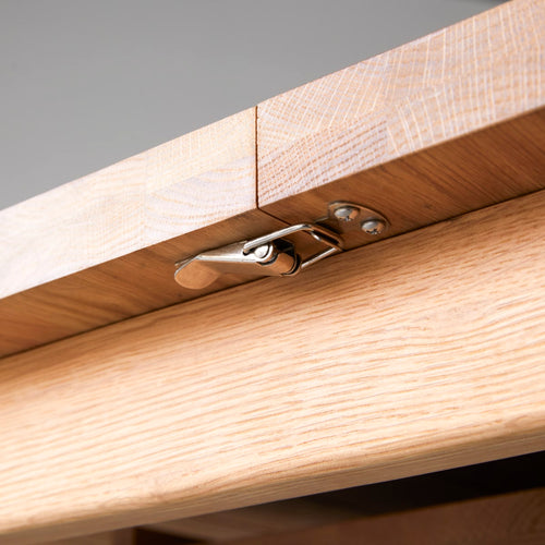 Tikamoon Massief eiken uitschuifbare tafel voor 6/12 personen - Naturel - vtwonen shop