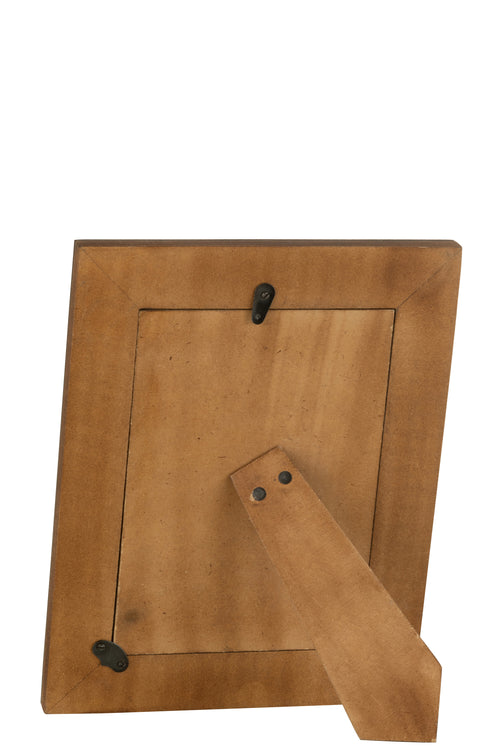 J-Line fotolijst Rechthoek Patroon - kusntstof - zwart/wit - large - vtwonen shop