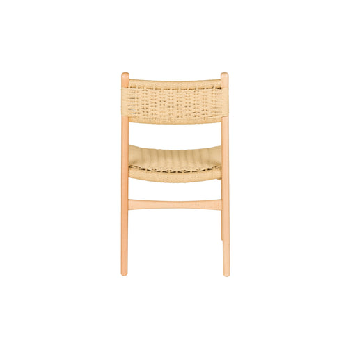 Dutchbone Cecile Eetkamerstoelen Hout Naturel - Set van 2