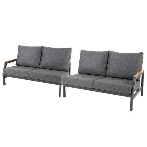 Taste by 4 Seasons loungebank Ravenna donker grijs links en rechts