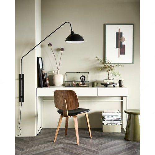 vtwonen eetkamerstoelen Classic - Hout - Zwart/Walnoot - Set van 6 - vtwonen shop