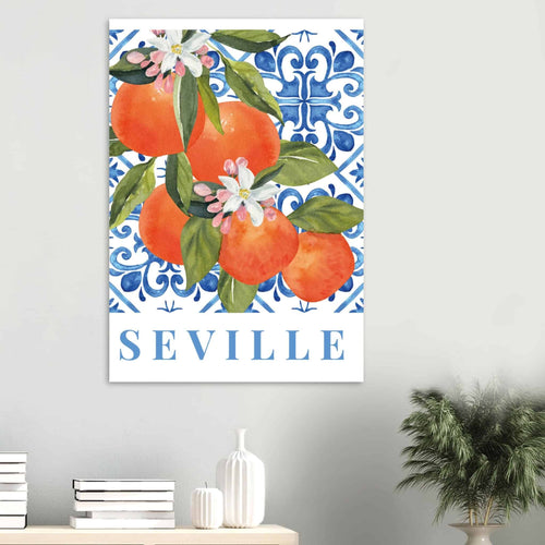 Artfulprints  Fruits - Orange tree in Seville   poster 70x100 cm - vtwonen shop