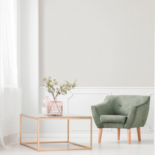 Sanders & Sanders behang art deco bogen grijs - 53 cm x 10 m - 640361 - vtwonen shop