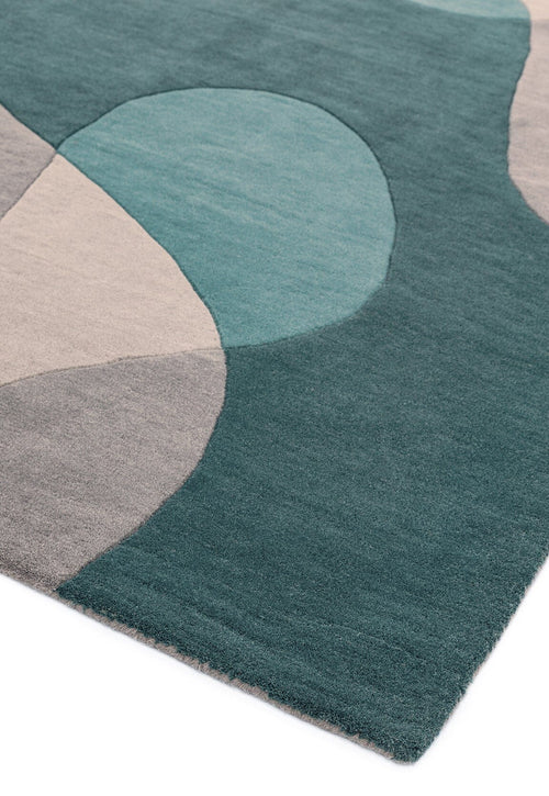 Vloerkleed MOMO Rugs Matrix MAX57 Arc Teal 160x230 cm - vtwonen shop