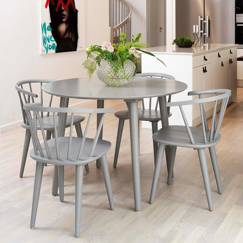 Rowico Home Carmen Houten Spijlenstoel Grijs - Set Van 2 - vtwonen shop