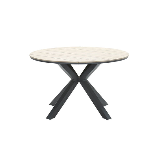 Garden Impressions Edison tuintafel - Ø122 cm - light teak Vironwood